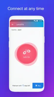 Lets VPN android App screenshot 1